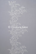 Brautspitze Borte/ Spitzenborte off-white/ florale Braut Spitzenborte/ Spitzenborte für Brautkleid// T24-026