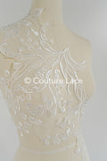 Brautspitze Borte/ Spitzenborte off-white/ florale Braut Spitzenborte/ Spitzenborte für Brautkleid// T24-026
