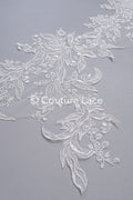 Brautspitze Borte/ Spitzenborte off-white/ florale Braut Spitzenborte/ Spitzenborte für Brautkleid// T24-027