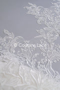 Brautspitze Borte/ Spitzenborte off-white/ florale Braut Spitzenborte/ Spitzenborte für Brautkleid// T24-027