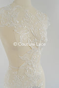 Brautspitze Borte/ Spitzenborte off-white/ florale Braut Spitzenborte/ Spitzenborte für Brautkleid// T24-027