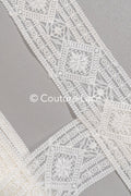 Brautspitze Borte/ Spitzenborte off-white/ Boho Braut Borte/ Spitzenborte für Brautkleid// T24-231