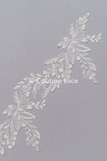 Bridal lace trim/ floral lace trim for wedding dresses // T25-232