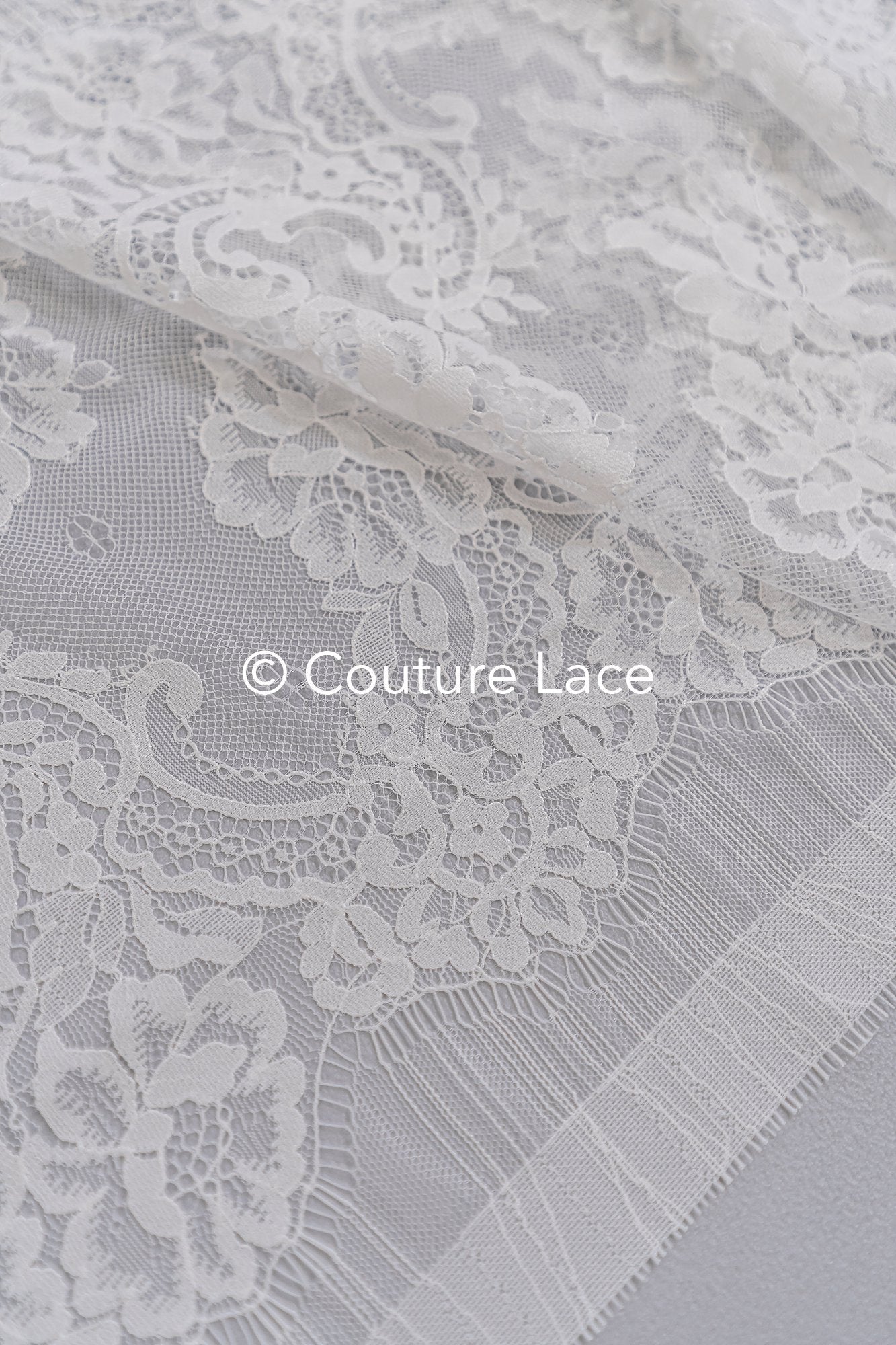 3 Meter Französische Blumen Spitze Borte/ Französische Chantilly Brautspitze Borte // T26-245