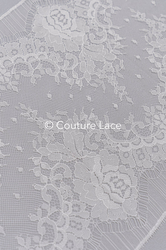 3 Meter Französische Blumen Spitze Borte/ Französische Chantilly Brautspitze Borte // T26-246