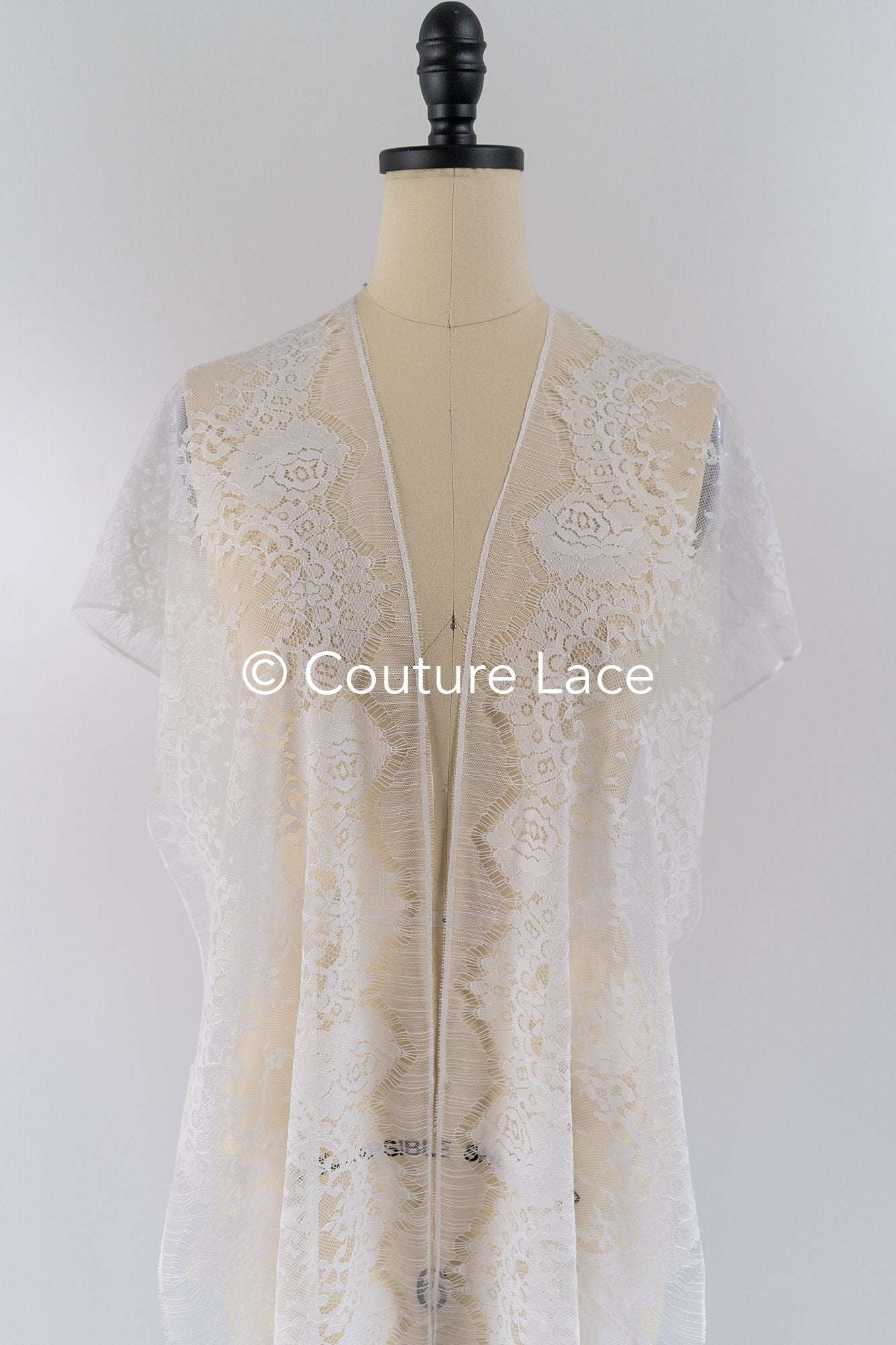 3 Meter Französische Blumen Spitze Borte/ Französische Chantilly Brautspitze Borte // T26-246