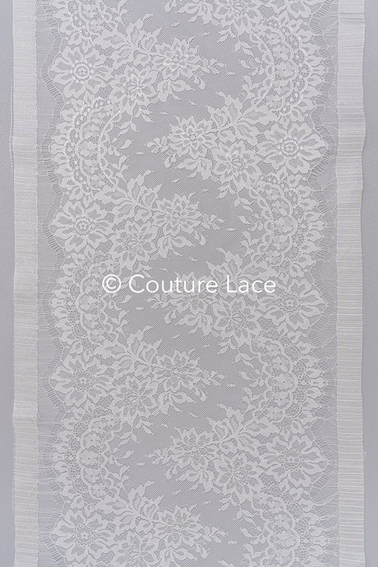 3 Meter Französische Blumen Spitze Borte/ Französische Chantilly Brautspitze Borte // T26-247