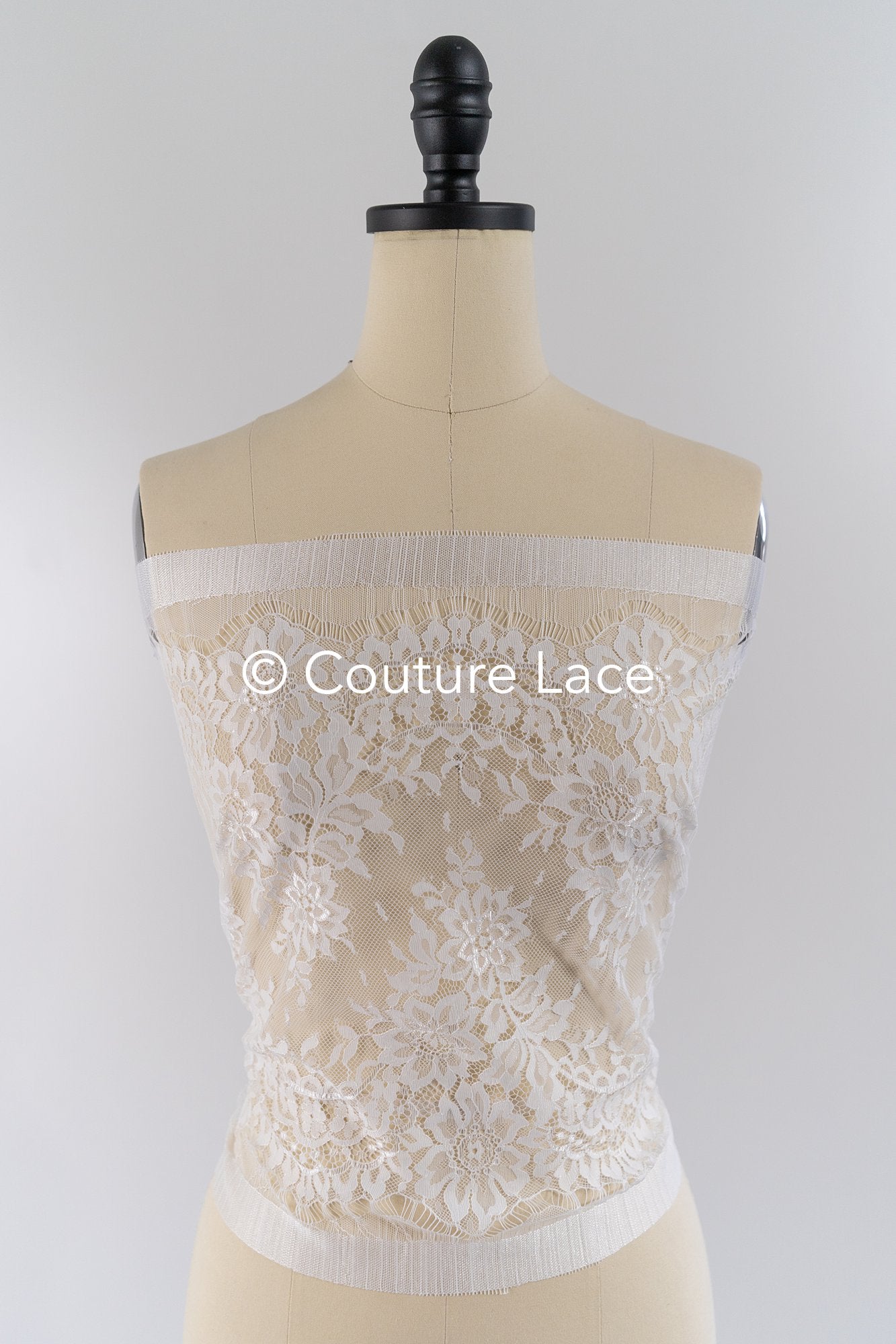 3 Meter Französische Blumen Spitze Borte/ Französische Chantilly Brautspitze Borte // T26-247