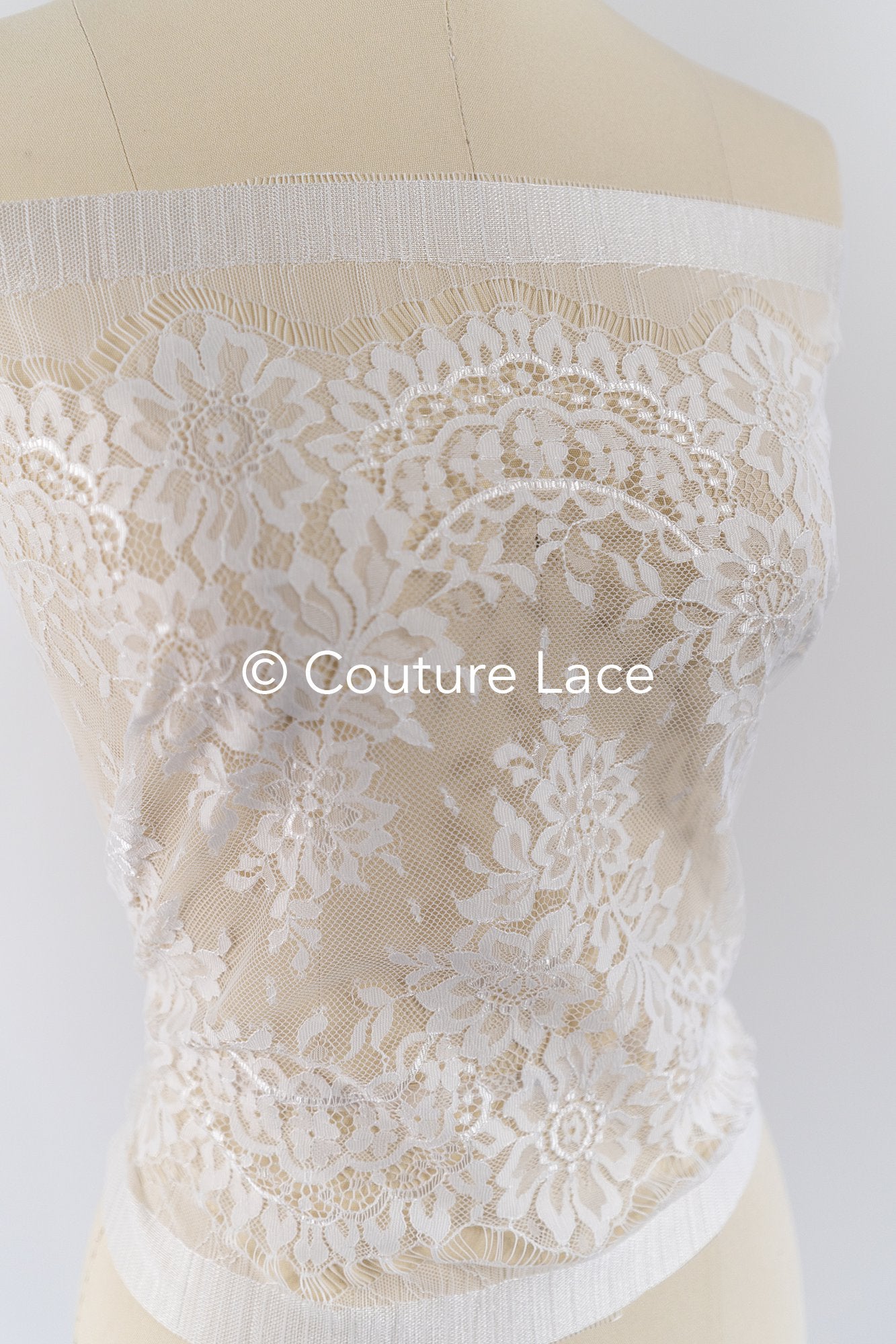 3 Meter Französische Blumen Spitze Borte/ Französische Chantilly Brautspitze Borte // T26-247