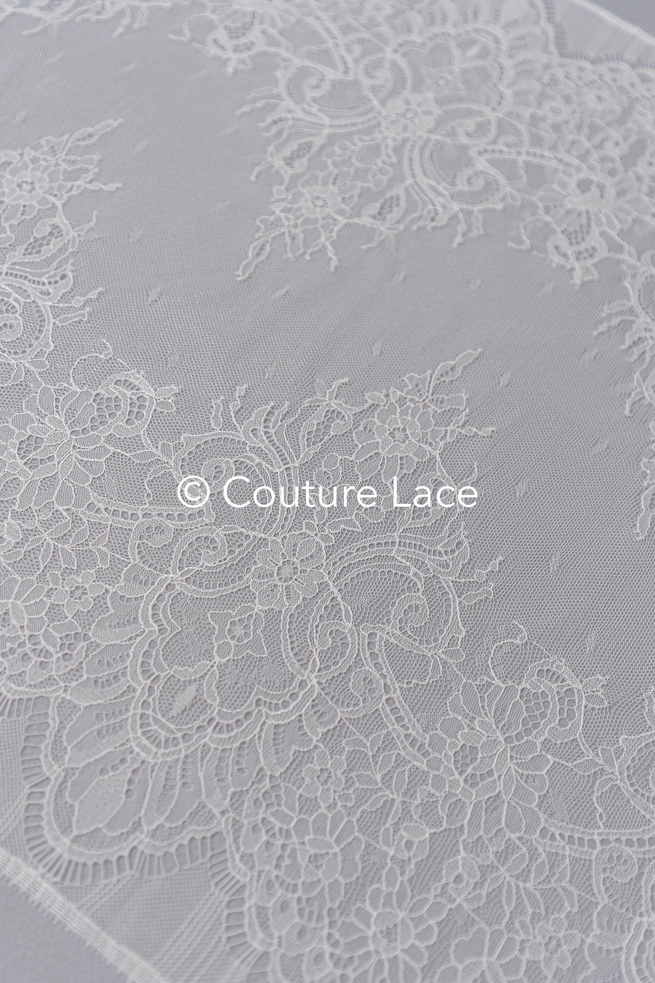 3 Meter Französische Blumen Spitze Borte/ Französische Chantilly Brautspitze Borte // T26-248