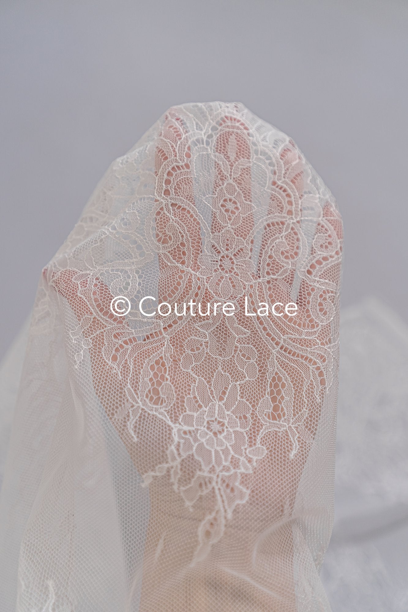 3 Meter Französische Blumen Spitze Borte/ Französische Chantilly Brautspitze Borte // T26-248