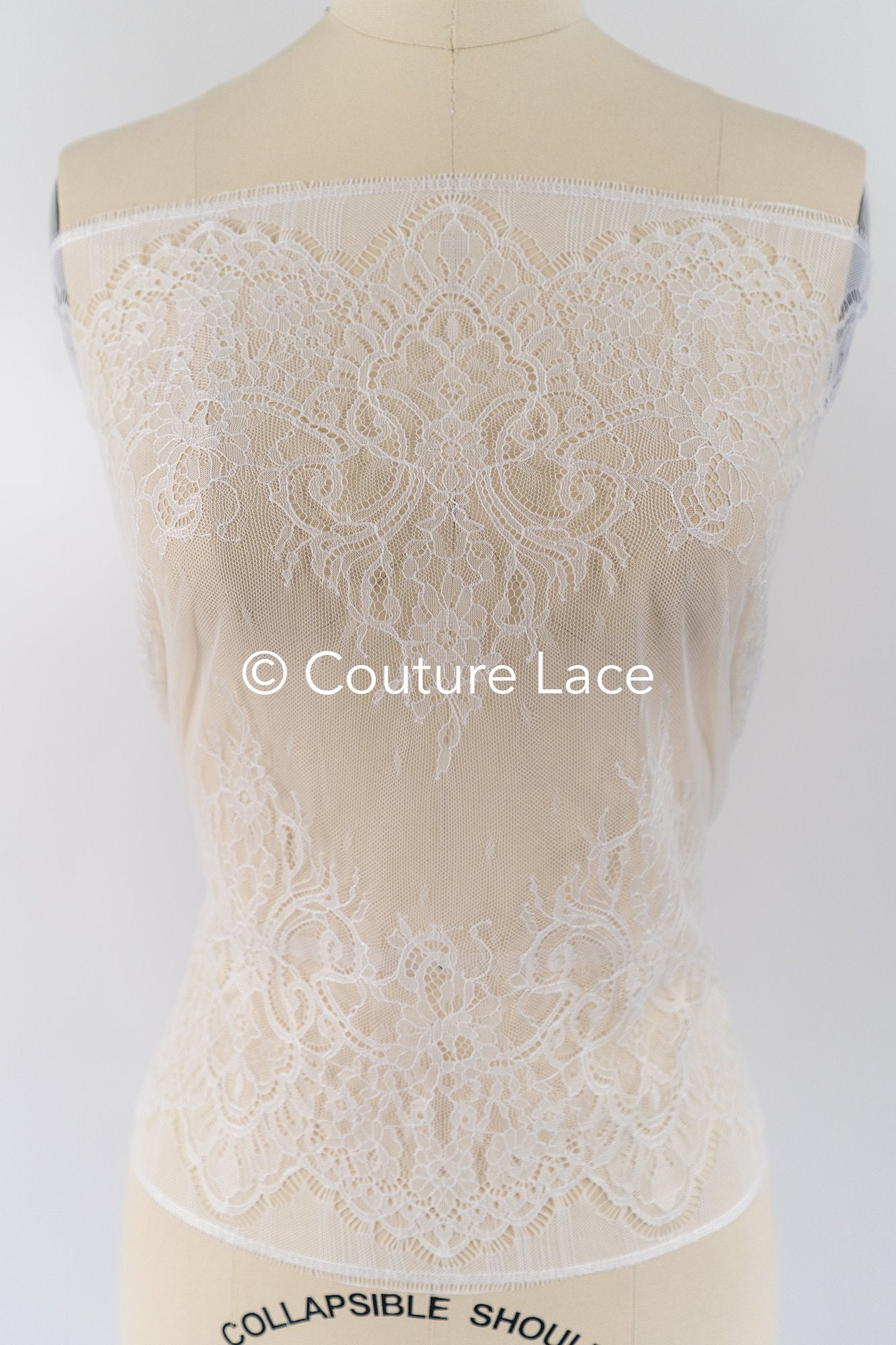 3 Meter Französische Blumen Spitze Borte/ Französische Chantilly Brautspitze Borte // T26-248