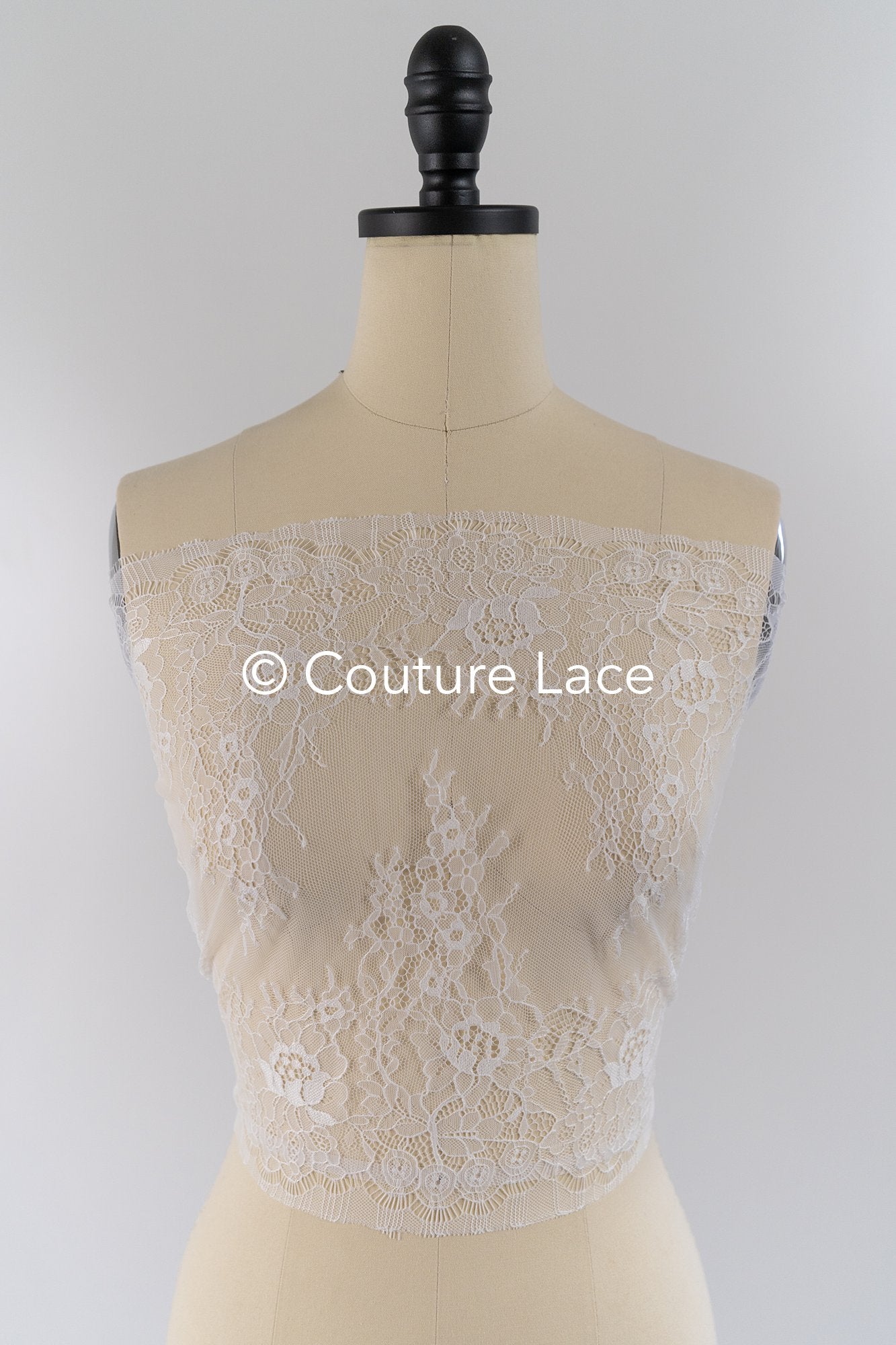 3 Meter Französische Blumen Spitze Borte/ Französische Chantilly Brautspitze Borte // T26-249