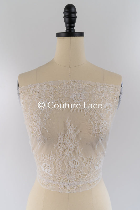 3 Meter Französische Blumen Spitze Borte/ Französische Chantilly Brautspitze Borte // T26-249