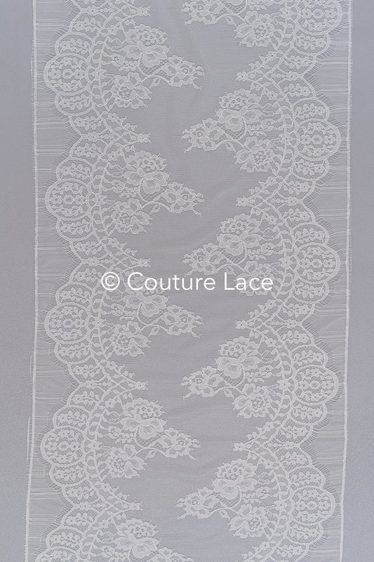 3 Meter Französische Blumen Spitze Borte/ Französische Chantilly Brautspitze Borte // T26-250