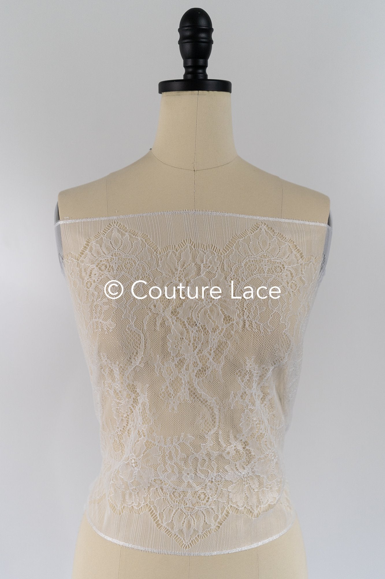 3 Meter Französische Blumen Spitze Borte/ Französische Chantilly Brautspitze Borte // T26-251