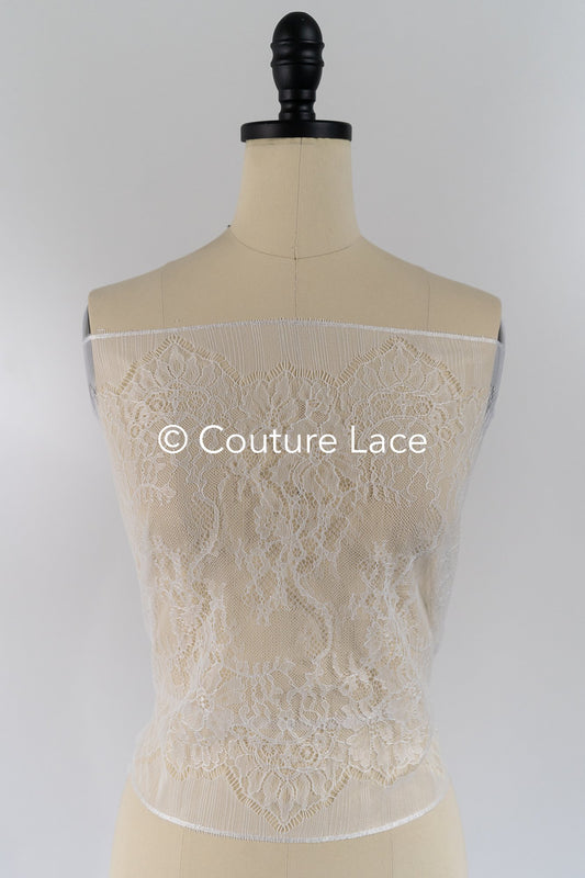 3 Meter Französische Blumen Spitze Borte/ Französische Chantilly Brautspitze Borte // T26-251