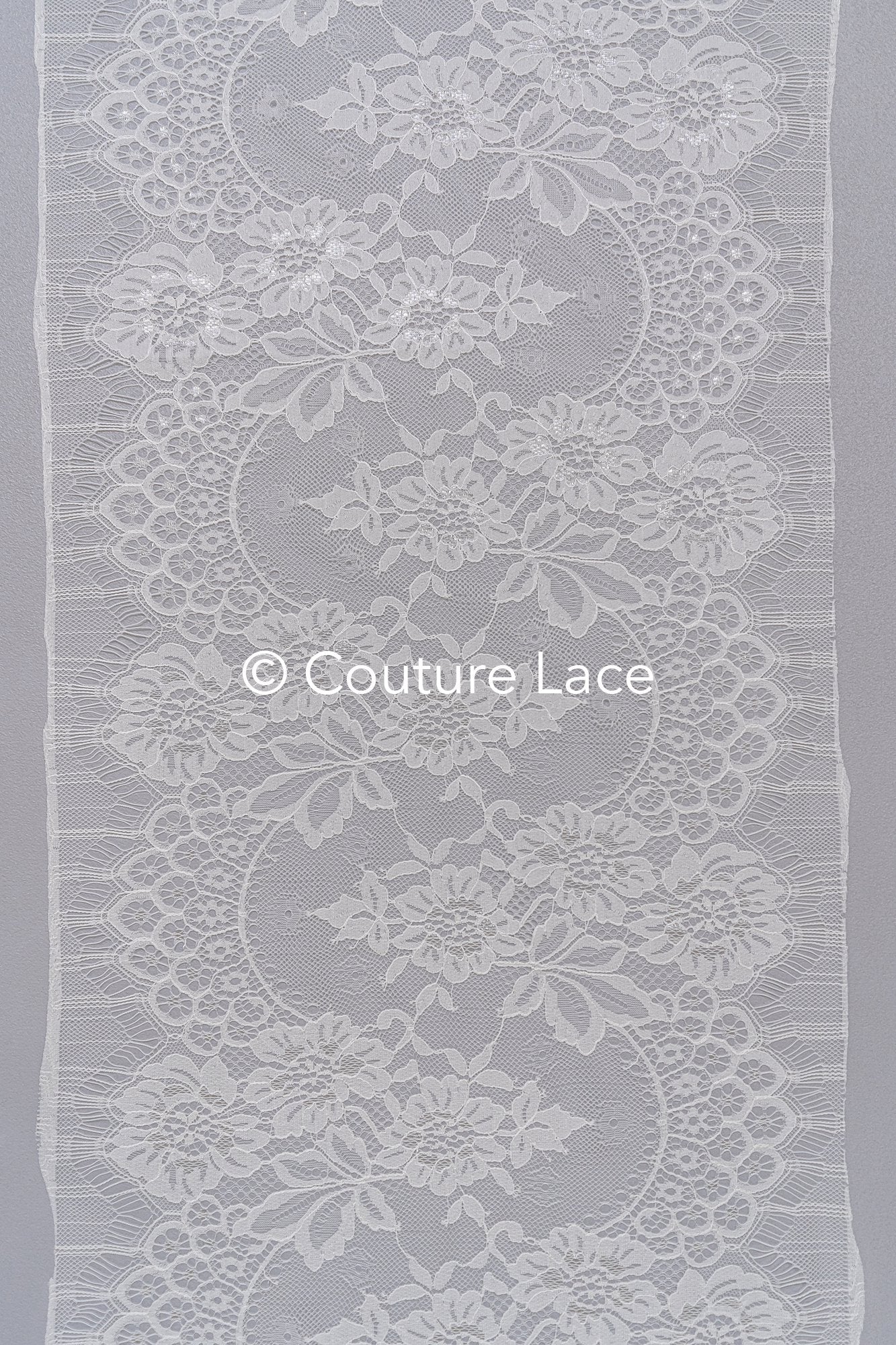 3 Meter Französische Blumen Spitze Borte/ Französische Chantilly Brautspitze Borte // T26-252