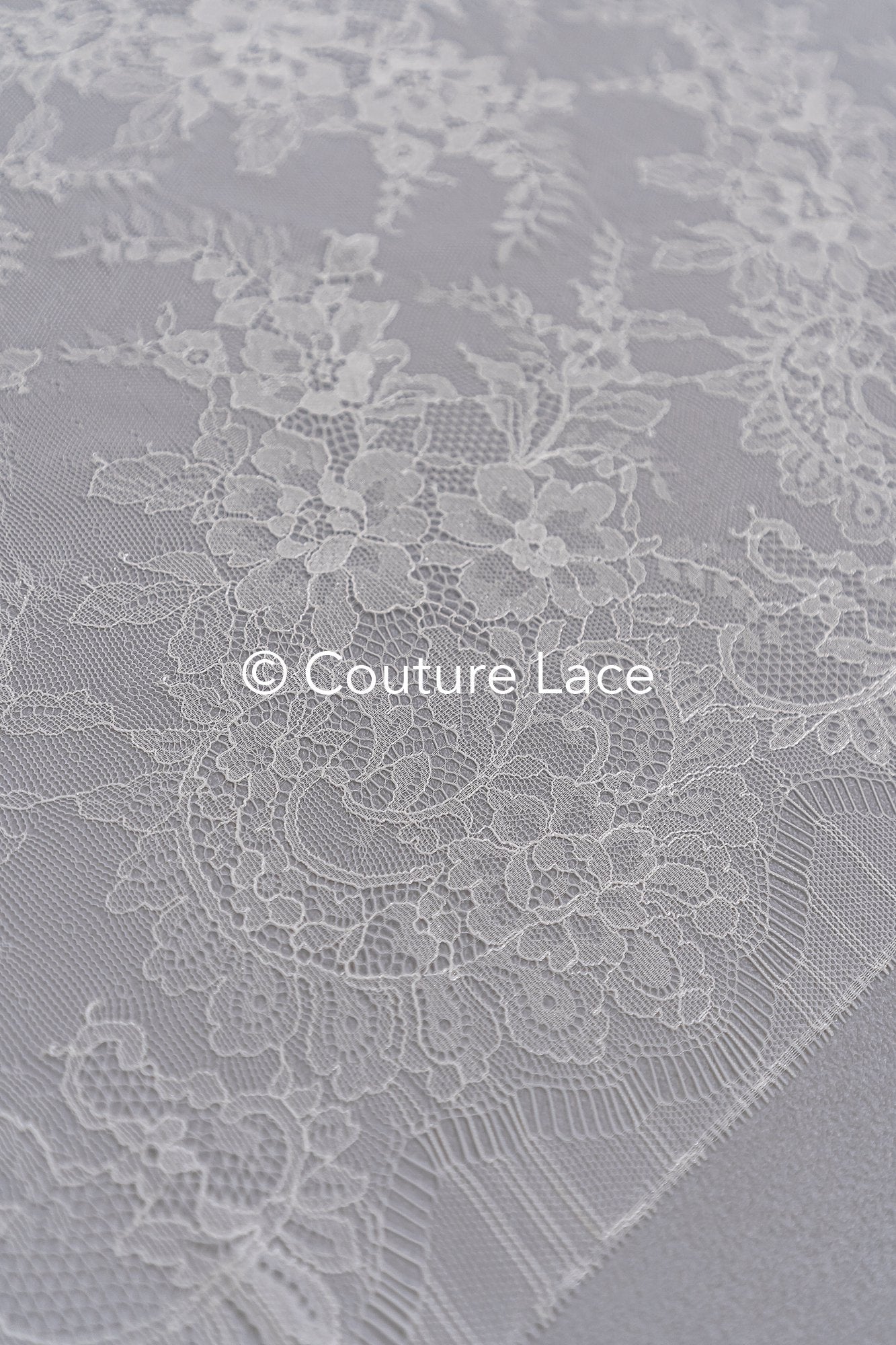 3 Meter Französische Blumen Spitze Borte/ Französische Chantilly Brautspitze Borte // T26-253