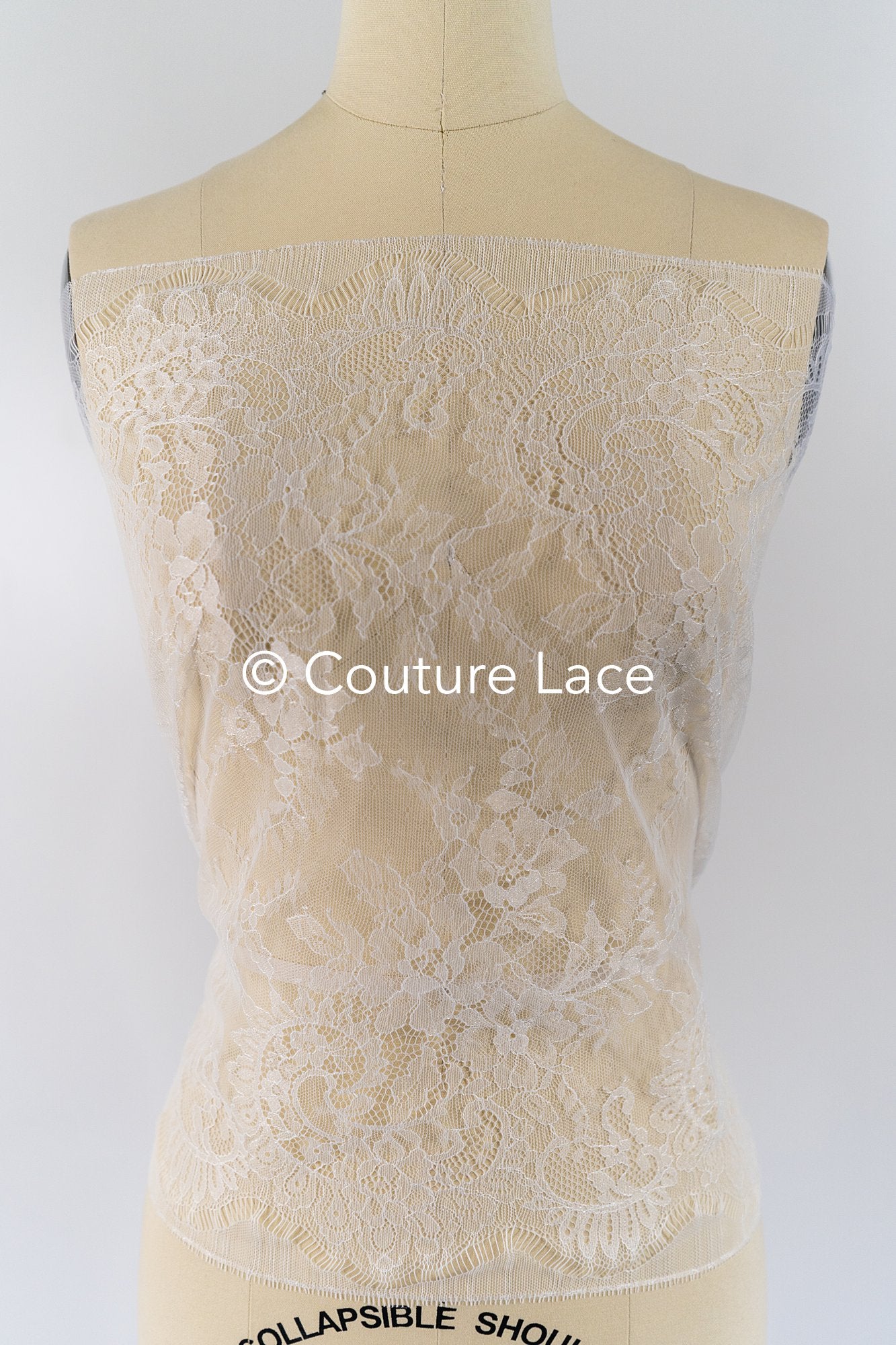 3 Meter Französische Blumen Spitze Borte/ Französische Chantilly Brautspitze Borte // T26-253