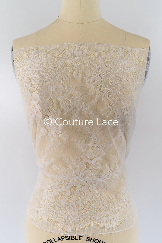 3 Meter Französische Blumen Spitze Borte/ Französische Chantilly Brautspitze Borte // T26-253