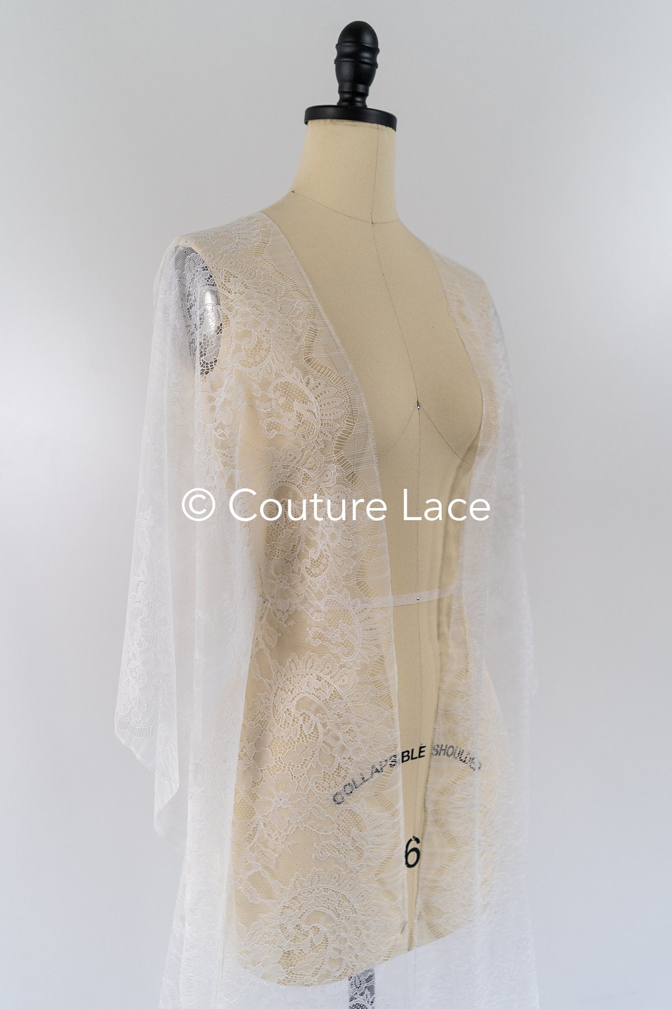 3 Meter Französische Blumen Spitze Borte/ Französische Chantilly Brautspitze Borte // T26-253