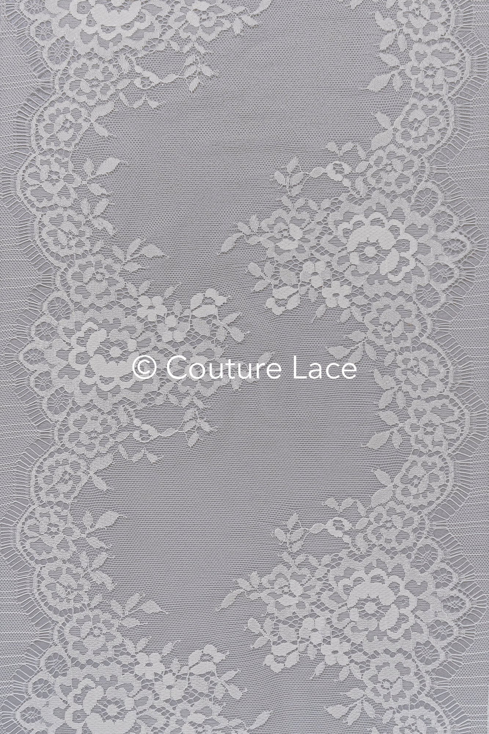 3 mètres de galon de dentelle florale française / Galon de dentelle Chantilly française pour mariée // T26-254