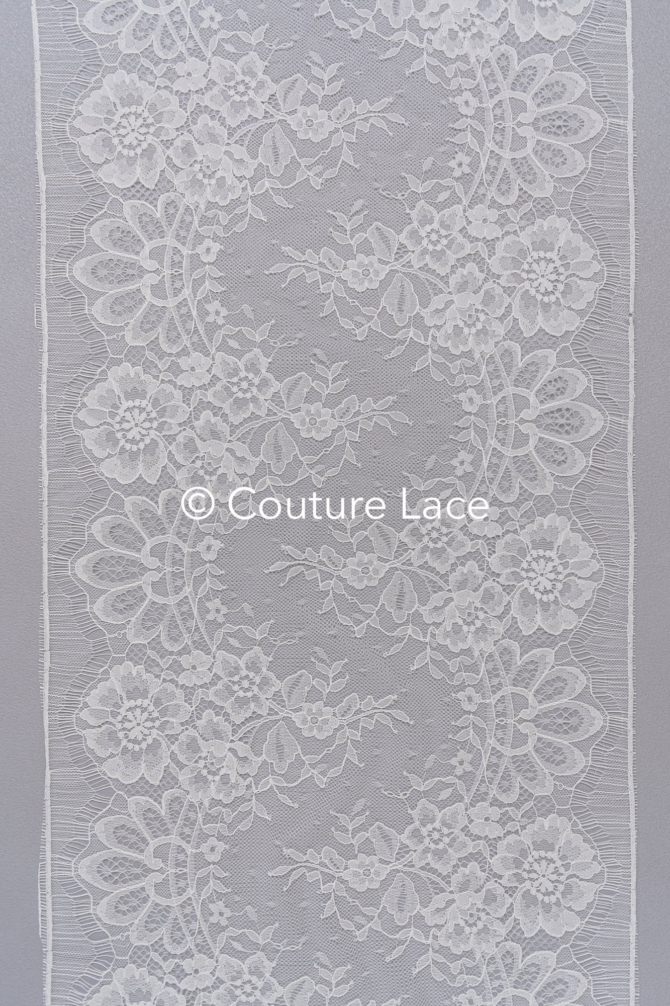 3 Meter Französische Blumen Spitze Borte/ Französische Chantilly Brautspitze Borte // T26-255