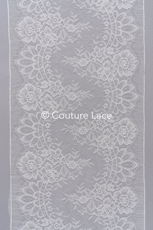 3 Meter Französische Blumen Spitze Borte/ Französische Chantilly Brautspitze Borte // T26-255