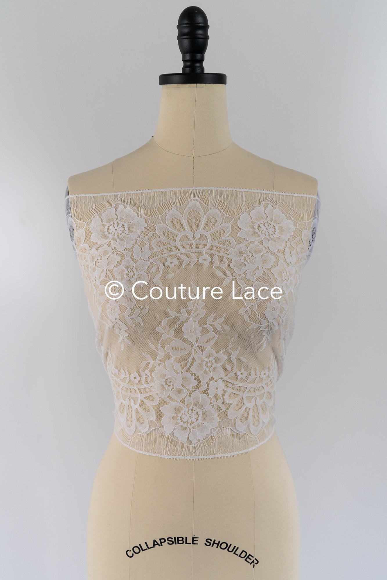 3 Meter Französische Blumen Spitze Borte/ Französische Chantilly Brautspitze Borte // T26-255