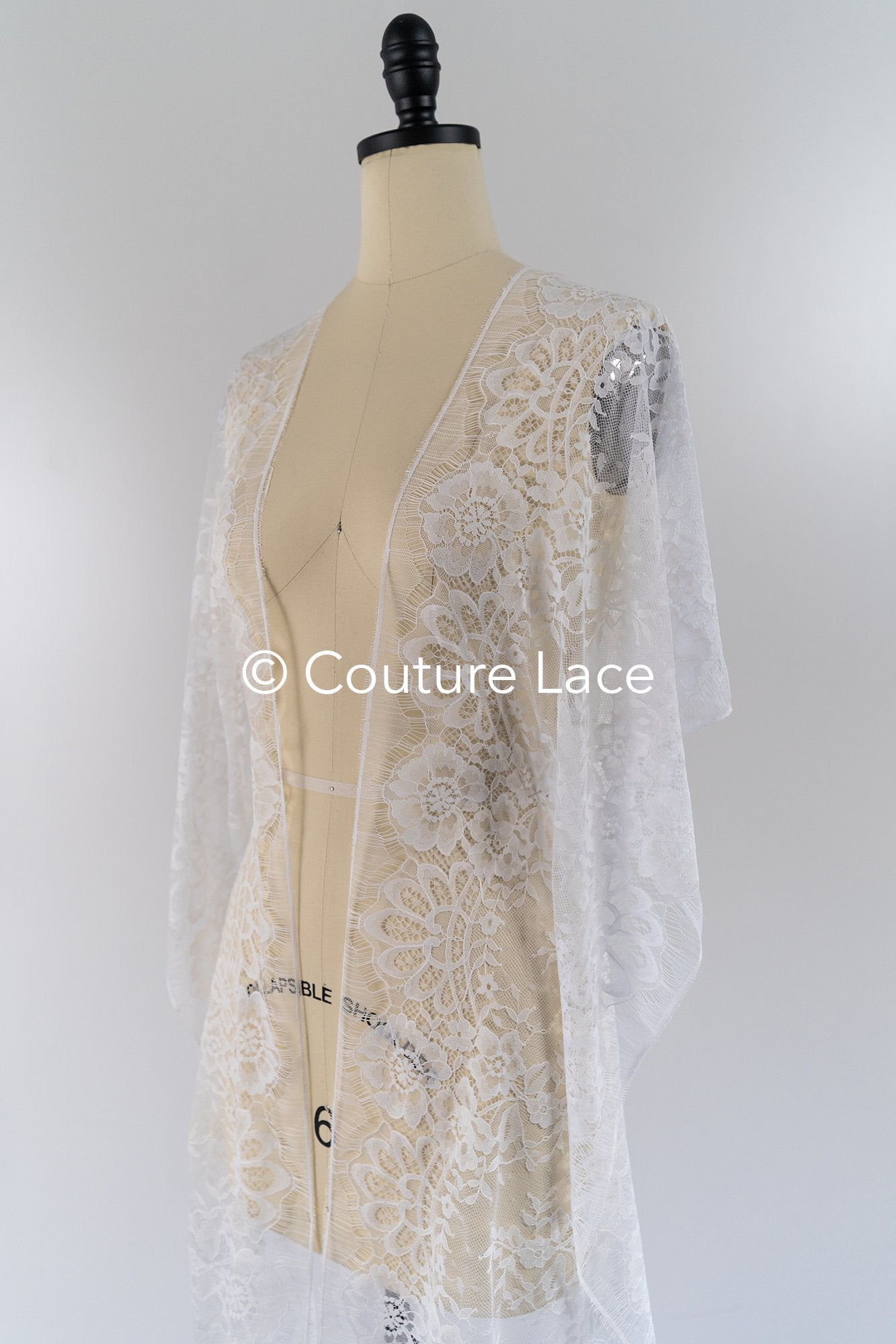 3 Meter Französische Blumen Spitze Borte/ Französische Chantilly Brautspitze Borte // T26-255