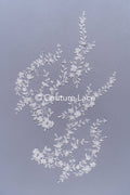 Brautspitzenapplikationen mit 3D Blumen/ Brautkleid Spitzenverzierungen mit Perlen// A24-468