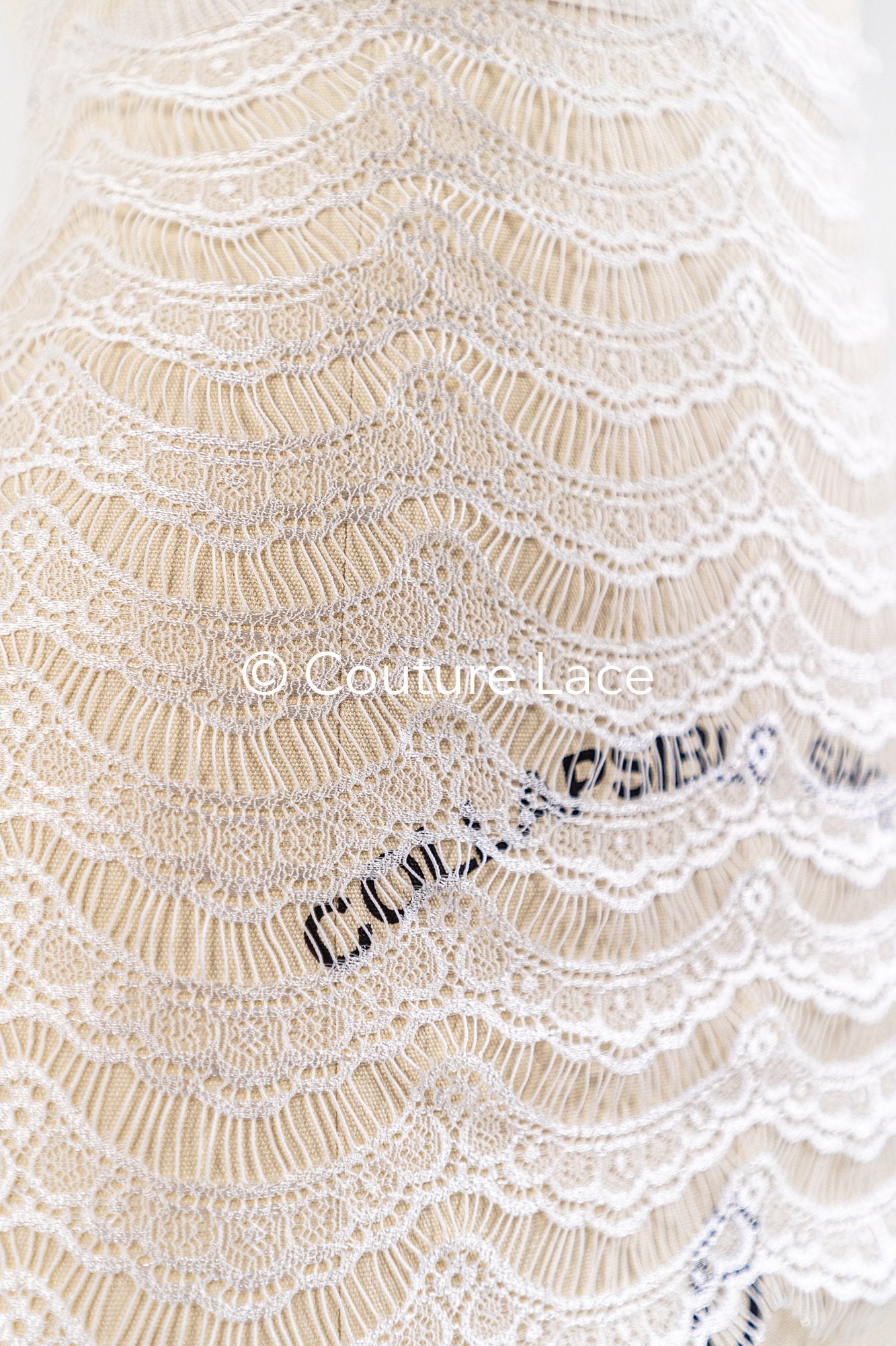 3 Meter Französische Blumen Spitze Borte/ Französische Chantilly Brautspitze Borte // T26-262