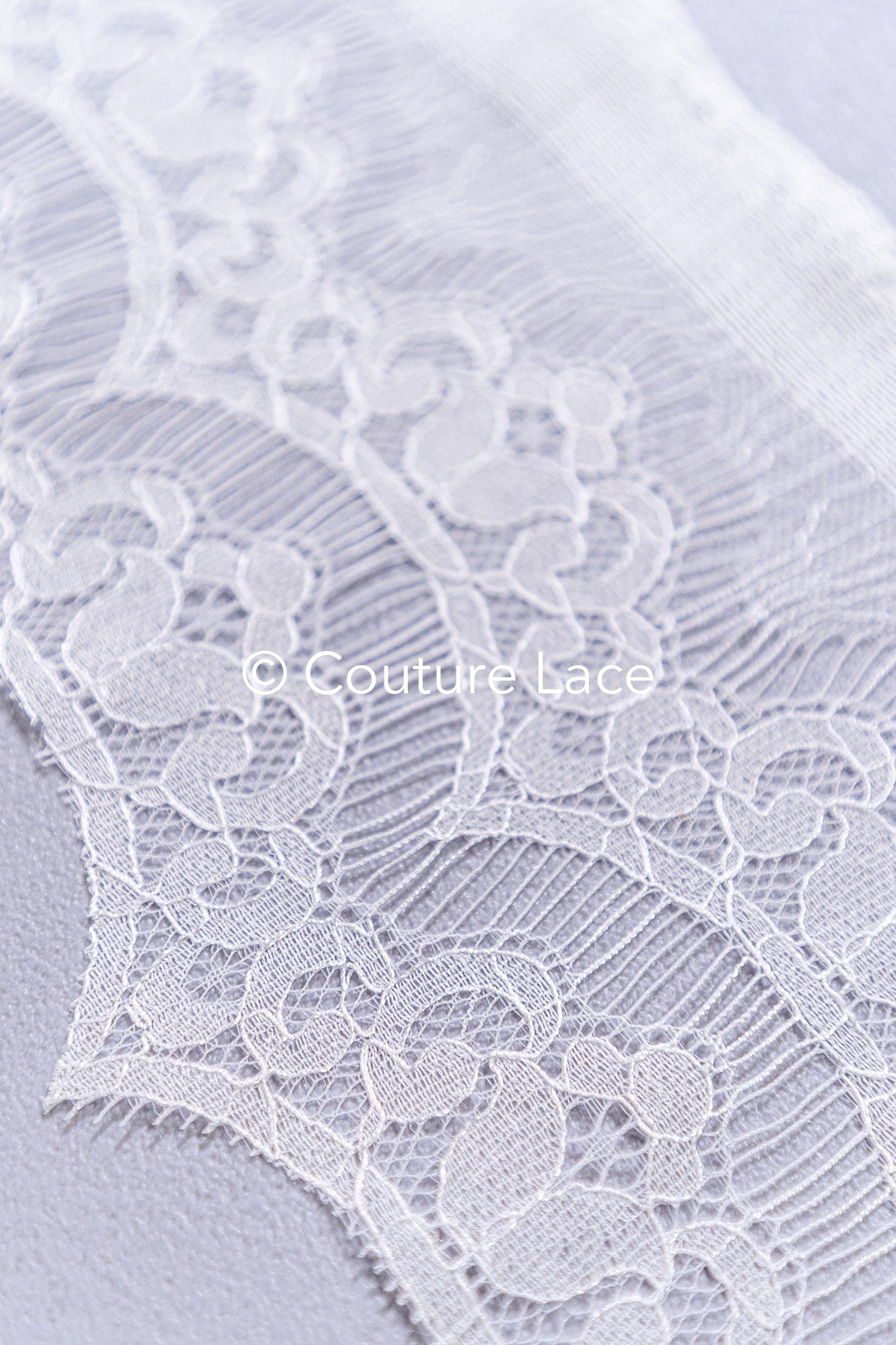 3 Meter Französische Blumen Spitze Borte/ Französische Chantilly Brautspitze Borte // T26-263B