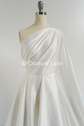 Ivory Satin Fabric – Firm, Flowing Satin for Wedding Dresses // R-075