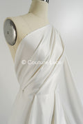 Ivory Satin Fabric – Firm, Flowing Satin for Wedding Dresses // R-075