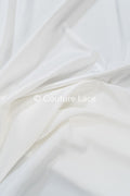 Ivory Satin Fabric – Firm, Flowing Satin for Wedding Dresses // R-075