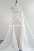 Structured Mikado Fabric Off-White with Lyrex Threads – Perfect for Princess Wedding Dresses &amp; Decoration// R-072