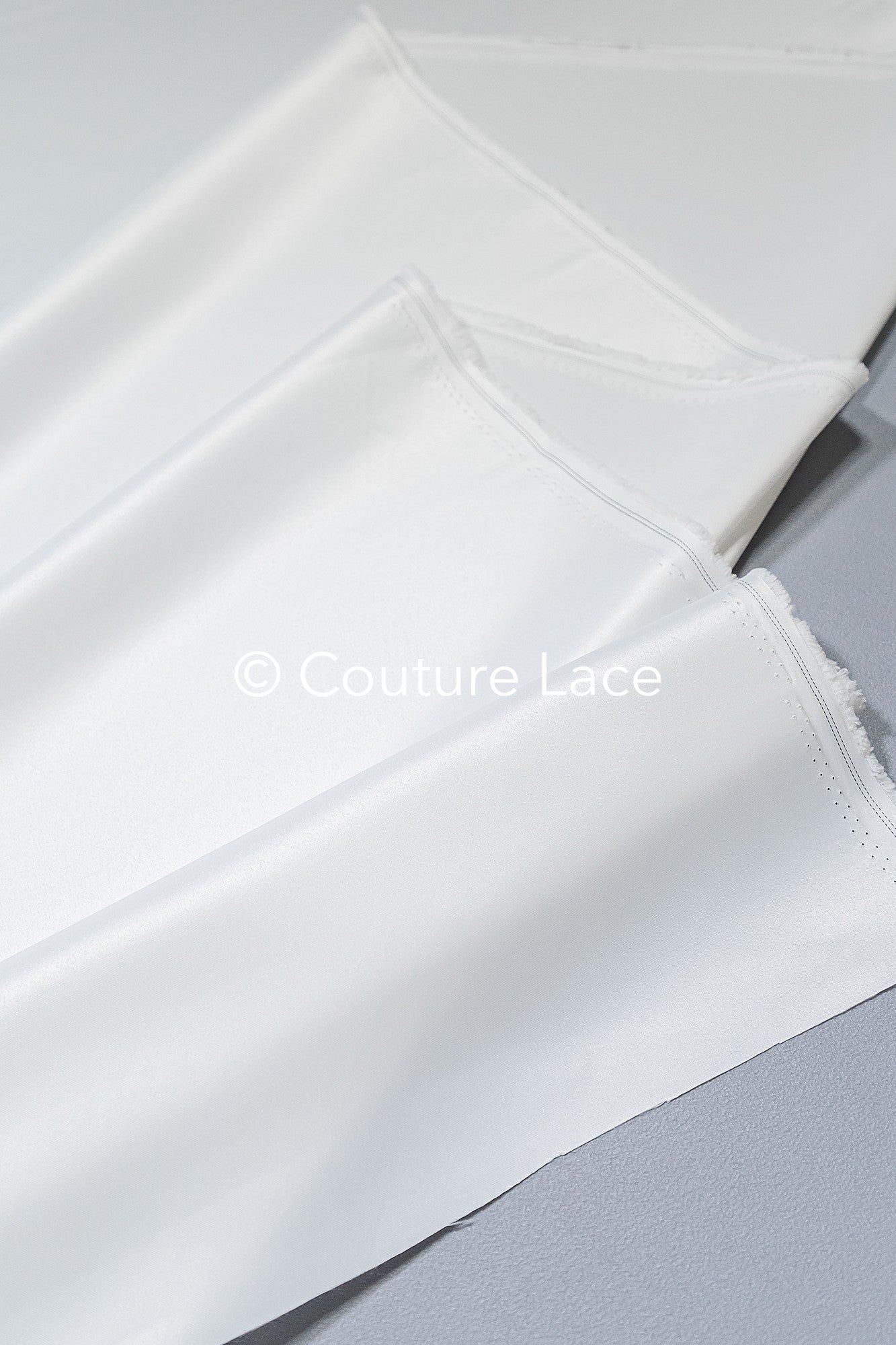 Noble bridal satin fabric – silky smooth shine for princess wedding dresses &amp; decoration // R-073