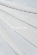 Ivory Satin Fabric – Firm, Flowing Satin for Wedding Dresses // R-075