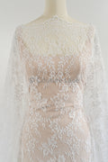 3yds French lace/ bridal floral lace/ off-white bridal lace/ floral wedding lace/ Chantilly lace// L23-621