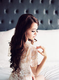 Bridal cape off-white white/ wedding cape/ cover up/ rhinestone bolero/ pearl capelet/ bridal bolero// E19-019