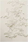 2Stk. Verspiegelte 3D Spitze Blume Applikation, 3D Aufnäher, Brautkleid Spitze Blume, Spitze Aufnäher, Brautkleid Applikation// A17-011