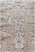 Soft embroidered lace fabric, flower wedding lace, sequin lace fabric, bridal lace fabric, couture lace, wedding dress lace// L17-036
