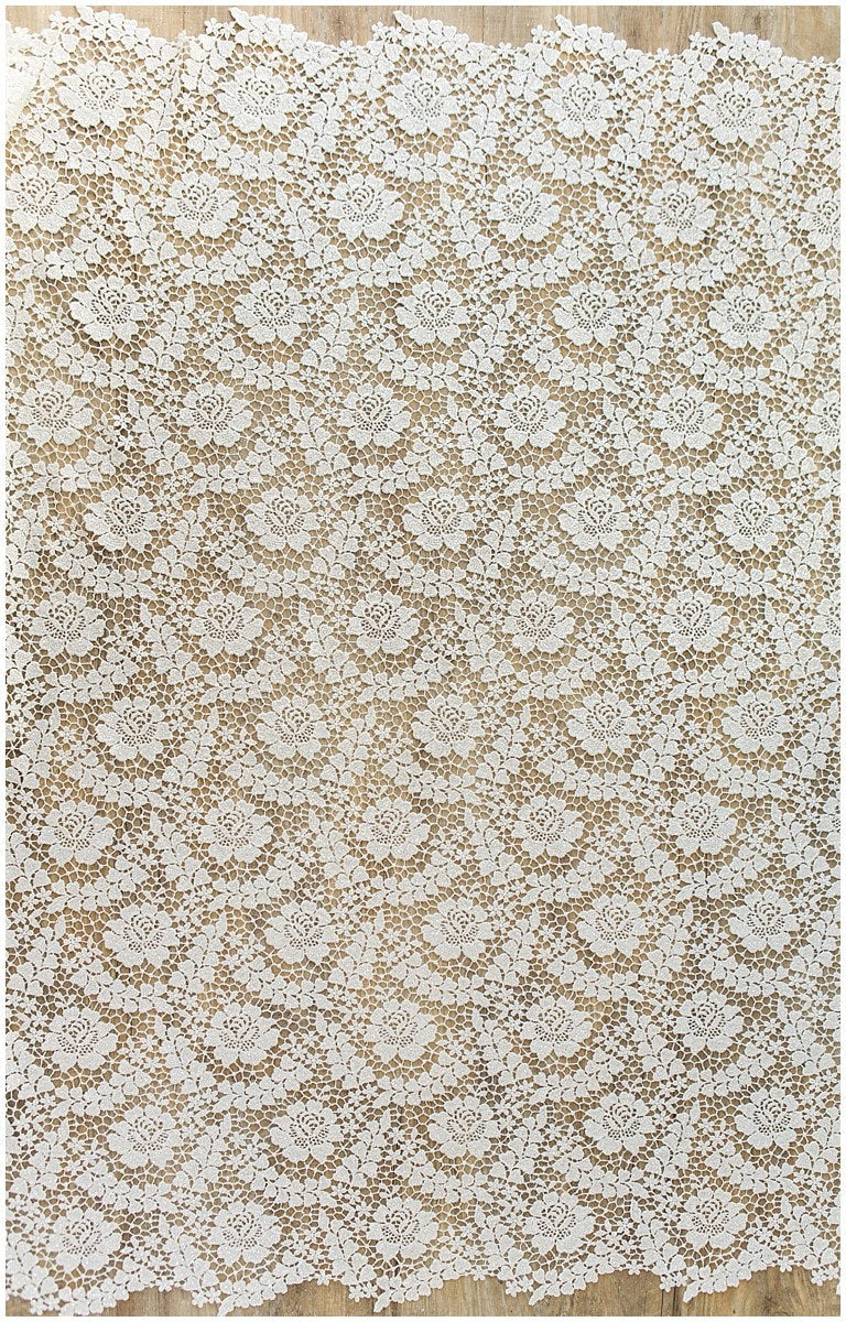 Guipure HAUTE COUTURE lace fabric with glitter finish/ wedding dress fabric/ crochet lace/ bridal lace// L17-090