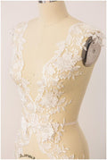 2x 1yds mirrored silver/ off-white 3D flower lace trim/ lace trim/ bridal lace with 3D flowers// T17-007