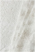 Schwerer Perlen Spitzenstoff, Braut Spitzenstoff, Hochzeitskleid Spitzenstoff, florale Spitze, Braut Spitzenkleid, Wellenspitze// L17-107