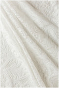 Moderner geometrischer Spitzenstoff Off-White/ Braut Spitzenstoff mit Pailletten/ Hochzeitskleid Spitzenstoff/ Pailletten Spitze/ Braut Spitze// L17-116M