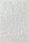 Ornate lace fabric for wedding dresses, bridal lace fabric, wedding dress lace fabric, embroidered lace fabric, floral lace// L17-117