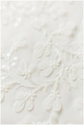 Romantic pearl 3D leaf floral lace, bridal 3D lace fabric, wedding dress lace fabric, pearl floral lace, bridal lace dress// L17-111